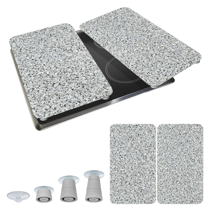 WENKO 2521120500-plaadi kate ABDECKPLATTE - NEUTRAALNE 30x52 cm graniit/mitmevärviline