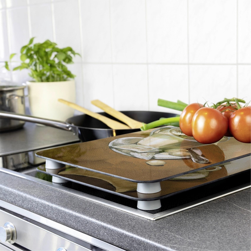 WENKO 2521280100 - Plaadi kate 52x30 cm erksavärviline/hall/läbipaistev