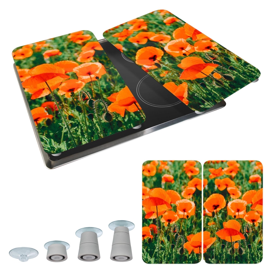 WENKO 2521434500 - Kateplaat lille- ja taimemustriga, 30x52 cm, mitmevärviline