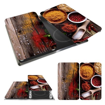 WENKO 2521467100 - Plaadi kaitsekate 30x52 cm mitmevärviline/hall/selge