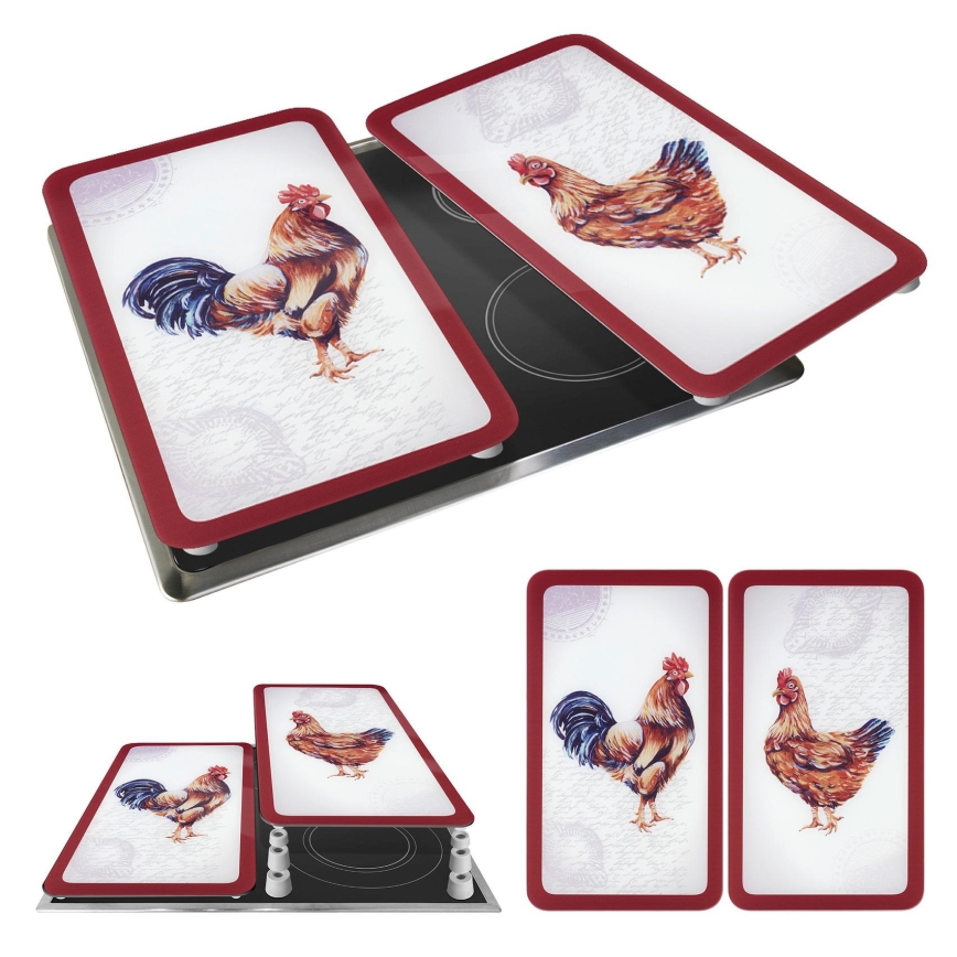 WENKO 2521471500 - Kateplaat ABDECKPLATTE - GRAFIK 30x52 cm mitmevärviline