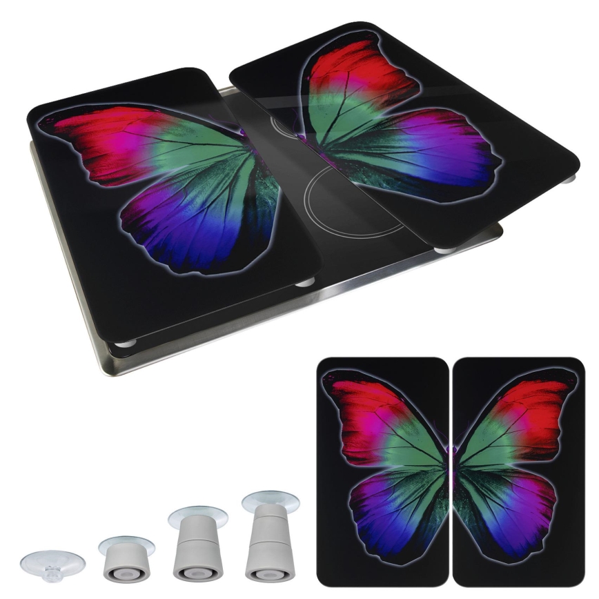 WENKO 2521474500 - Katteplaat ABDECKPLATTE - GRAFIK 30x52 cm mitmevärviline