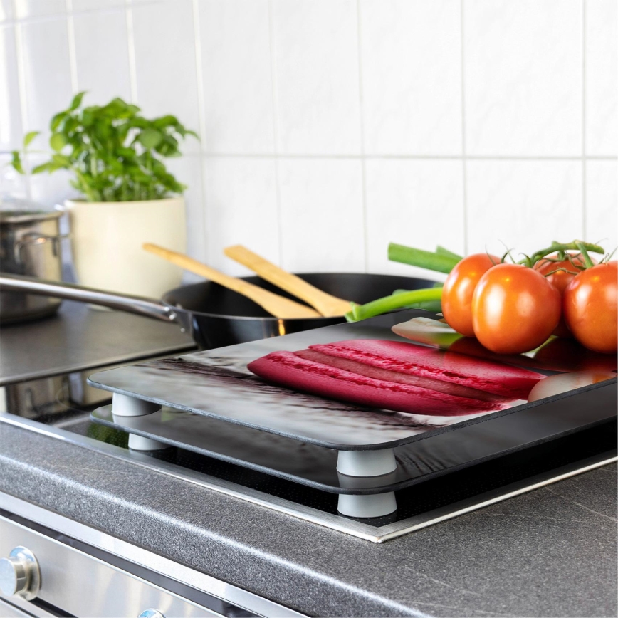 WENKO 2521496100 - Pliidi kate 52 x 30 cm mitmevärviline/hall/läbipaistev