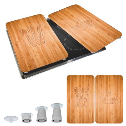 WENKO 2521497100 - Pliidi kate 52x30 cm mitmevärviline/hall/läbipaistev