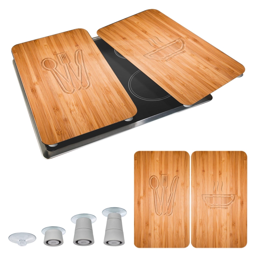 WENKO 2521497100 - Pliidi kate 52x30 cm mitmevärviline/hall/läbipaistev