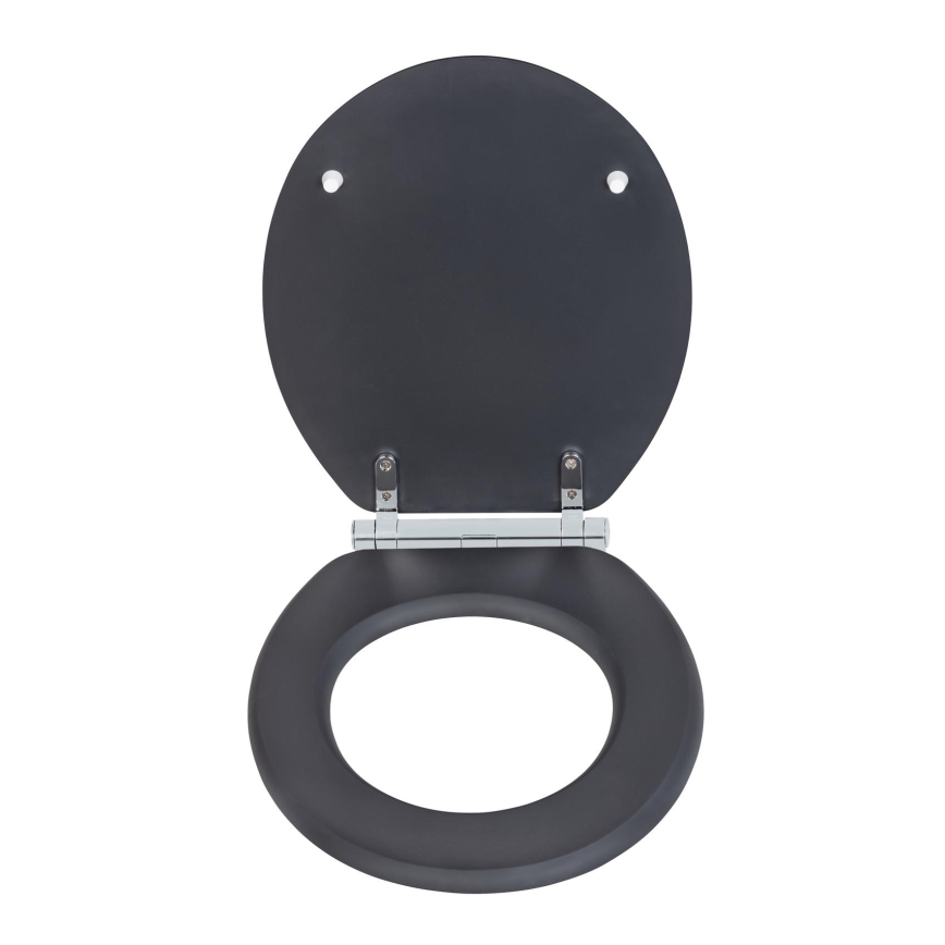 WENKO 25218100-WC WC-poti kaas MORRA 35x42 cm antratsiit/hõbedane