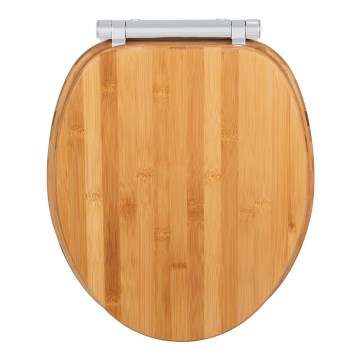 WENKO 25224100 - WC-poti iste BAMBOUSA 34,5x40,5 cm pruun/hõbedane