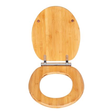 WENKO 25224100 - WC-poti iste BAMBOUSA 34,5x40,5 cm pruun/hõbedane