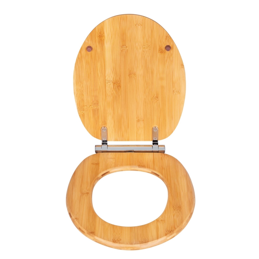 WENKO 25224100 - WC-poti iste BAMBOUSA 34,5x40,5 cm pruun/hõbedane
