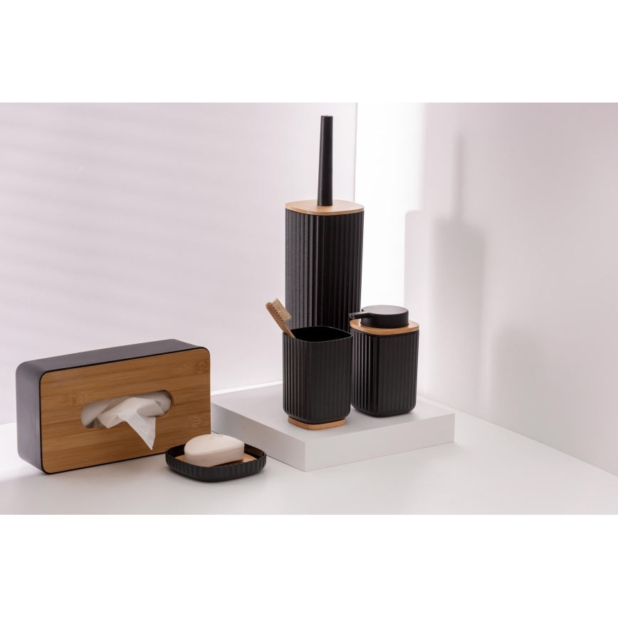 WENKO 25298100 - Seebiannustaja ROTELLO 8,9x12,7 cm must/pruun