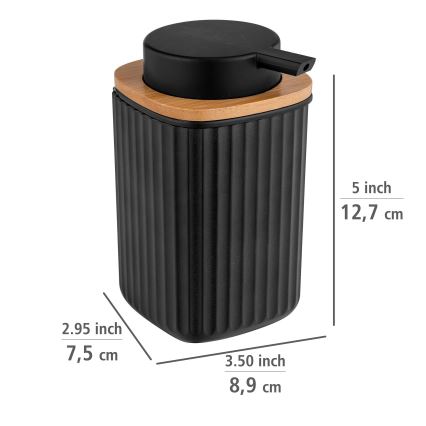 WENKO 25298100 - Seebiannustaja ROTELLO 8,9x12,7 cm must/pruun