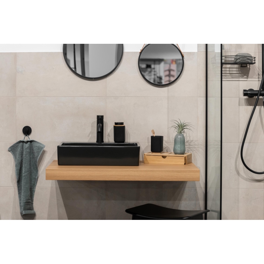 WENKO 25298100 - Seebiannustaja ROTELLO 8,9x12,7 cm must/pruun