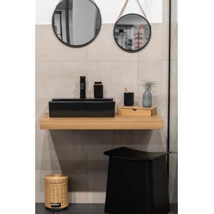 WENKO 25298100 - Seebiannustaja ROTELLO 8,9x12,7 cm must/pruun