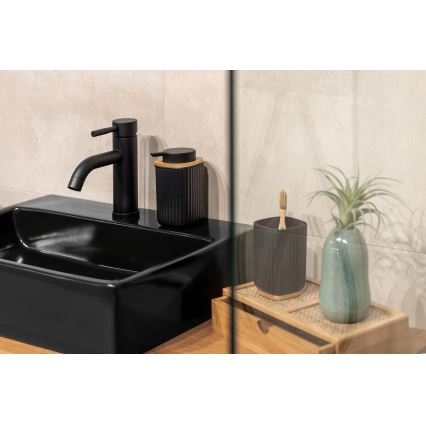 WENKO 25298100 - Seebiannustaja ROTELLO 8,9x12,7 cm must/pruun