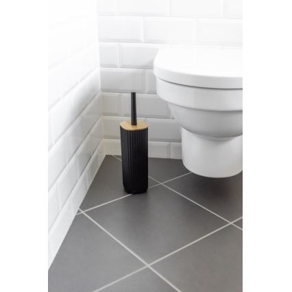 WENKO 25304100 - WC-komplekt ROTELLO 10x36 cm must/pruun