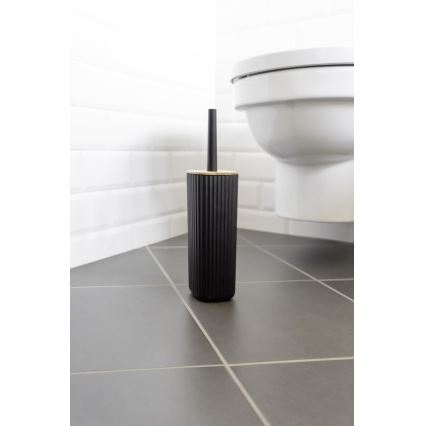 WENKO 25304100 - WC-komplekt ROTELLO 10x36 cm must/pruun