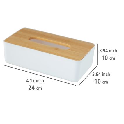 WENKO 25318100 - Kosmeetikakarp ROTELLO 24x12,7 cm valge/pruun