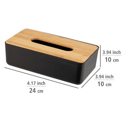 WENKO 25319100 - Kosmeetikakarp ROTELLO 24x12,7 cm must/pruun