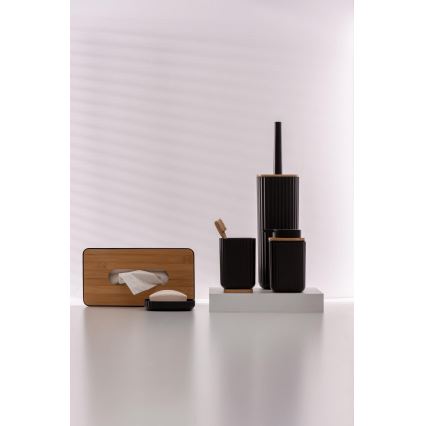 WENKO 25319100 - Kosmeetikakarp ROTELLO 24x12,7 cm must/pruun