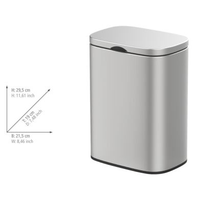 WENKO 25336100 - Korv SARE 21,5x29,5 cm hõbedane