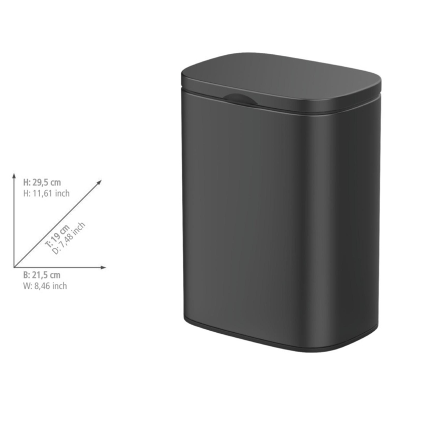 WENKO 25338100 - SARE korv 21,5x29,5 cm must
