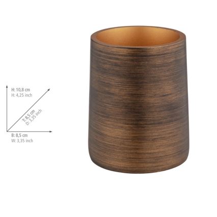 WENKO 25351100 - PALENA klaas 8,5x10,8 cm pronksivärvi