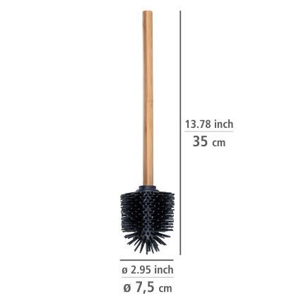 WENKO 25360100 - WC-hari 7,5x35 cm pruun/must