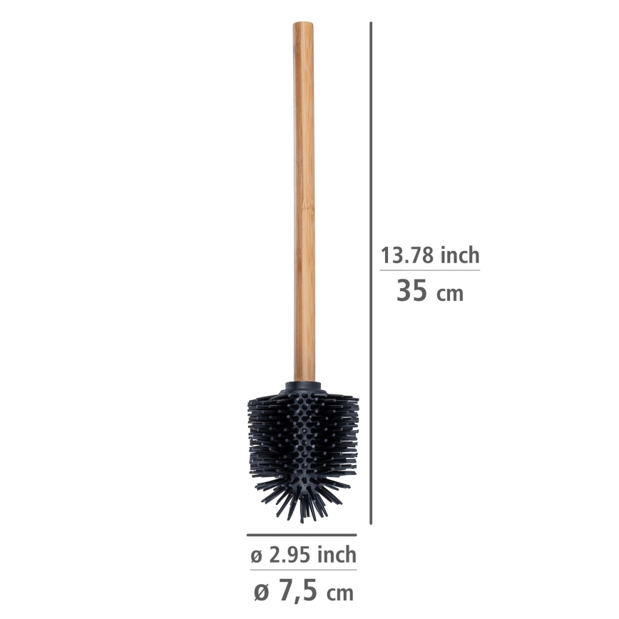 WENKO 25360100 - WC-hari 7,5x35 cm pruun/must