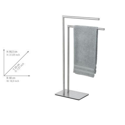 WENKO 25379100 - RECCO seisev rätikuhoidja 48x80,5 cm satiinviimistlus