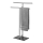 WENKO 25389100 - LAVA rätikuhoidja 50x81,5 cm roostevaba teras/hõbedane/must