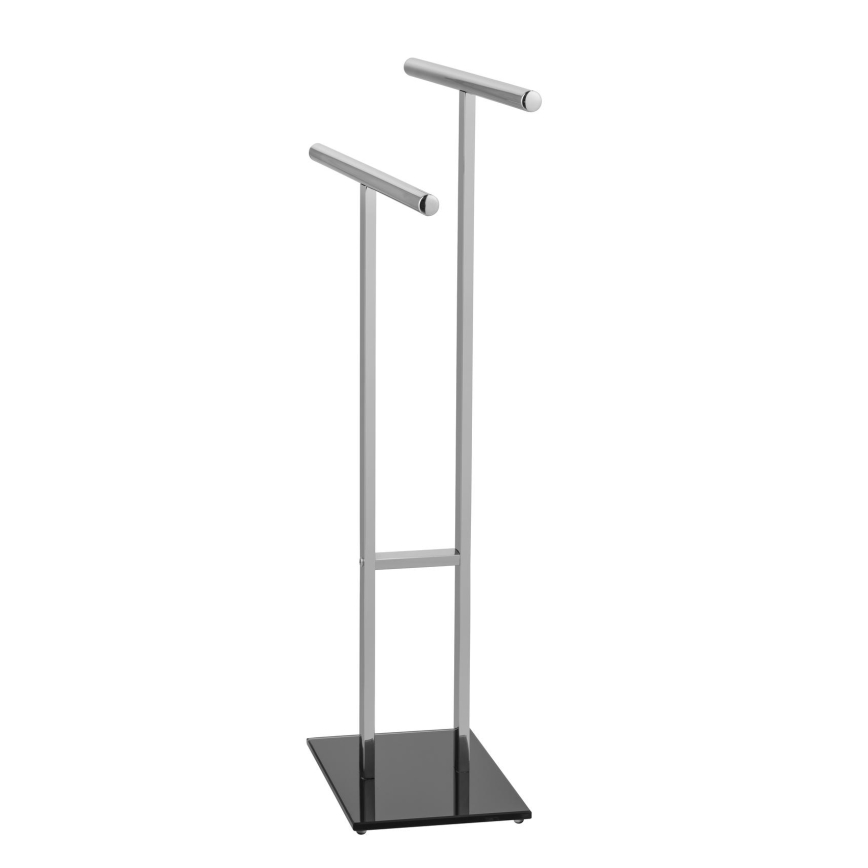 WENKO 25389100 - LAVA rätikuhoidja 50x81,5 cm roostevaba teras/hõbedane/must