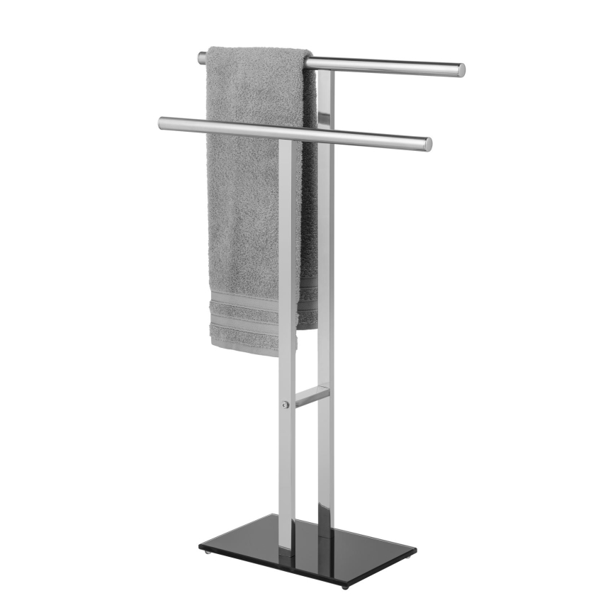 WENKO 25389100 - LAVA rätikuhoidja 50x81,5 cm roostevaba teras/hõbedane/must