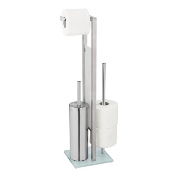 WENKO 25399100 - WC-hari RIVALTA 18x70 cm hõbedane/valge/must