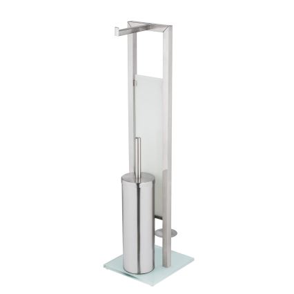 WENKO 25399100 - WC-hari RIVALTA 18x70 cm hõbedane/valge/must