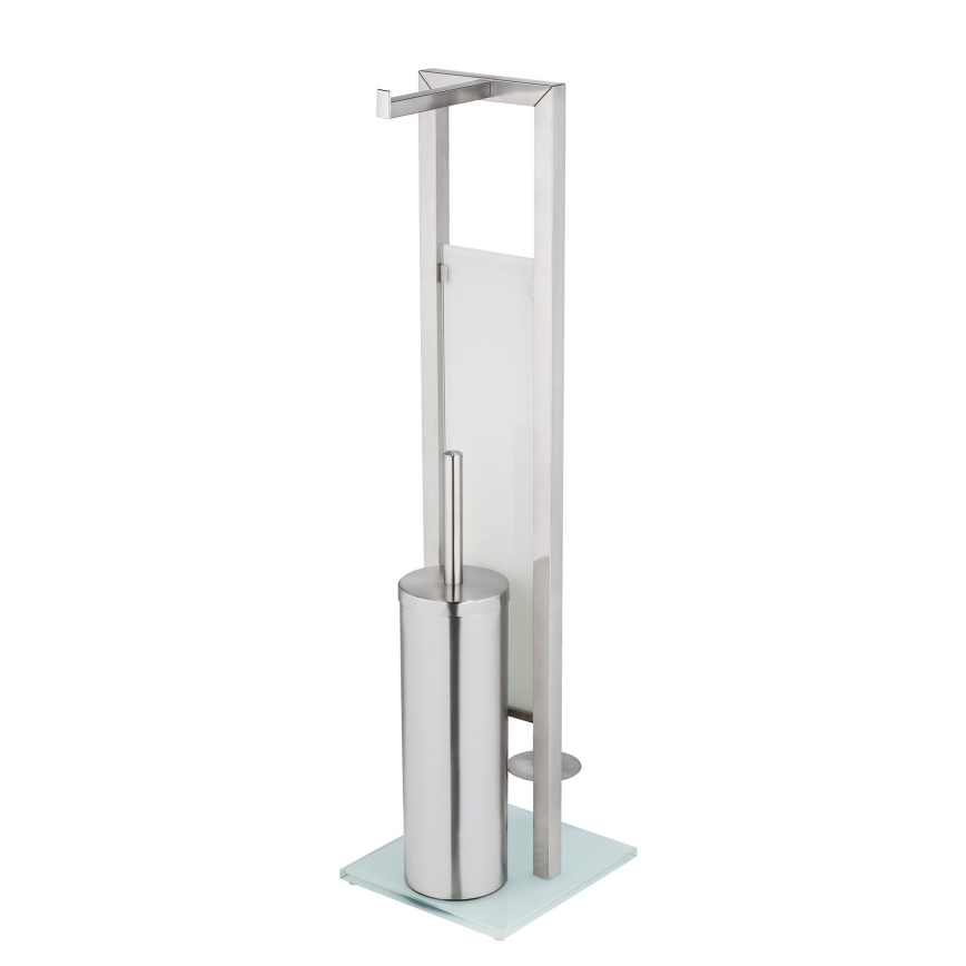 WENKO 25399100 - WC-hari RIVALTA 18x70 cm hõbedane/valge/must