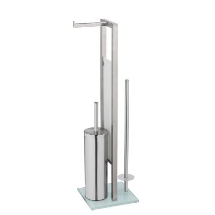 WENKO 25399100 - WC-hari RIVALTA 18x70 cm hõbedane/valge/must