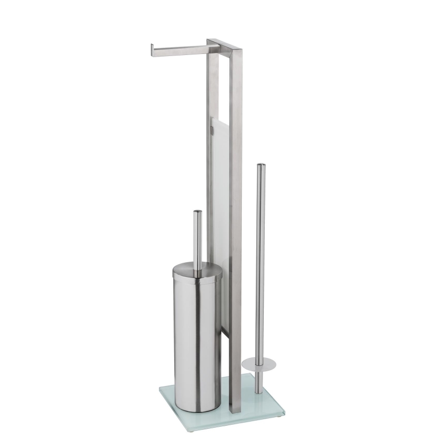 WENKO 25399100 - WC-hari RIVALTA 18x70 cm hõbedane/valge/must