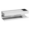 WENKO 25413100-Riiul TURBO-LOC GENOVA SHINE 30x10,5 cm hõbedane