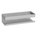 WENKO 25425100-riiul TURBO-LOC GENOVA MATT 30x10,5 cm hõbedane