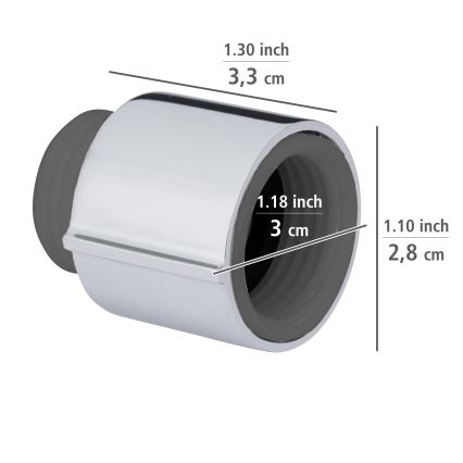 WENKO 25480100 – WATERSAVING SYSTEMi regulaator, hõbedane