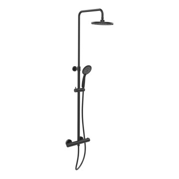 WENKO 25484100 - Dušisüsteem WATERSAVING SYSTEM 12x120 cm must