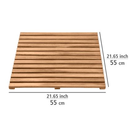 WENKO 25522100 - Uksematt ACACIA 55x55 cm pruun