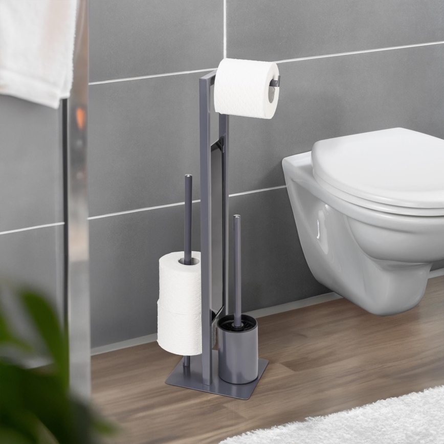 WENKO 25552100 - WC hari RIVALTA 18x70 cm hall/must