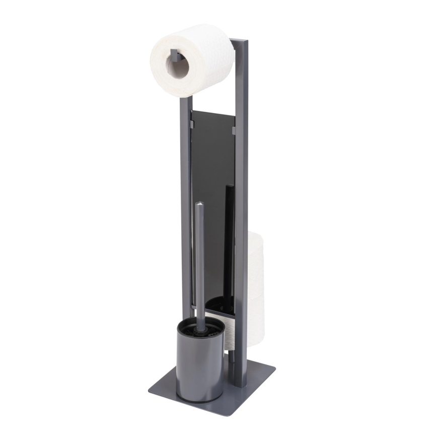 WENKO 25552100 - WC hari RIVALTA 18x70 cm hall/must