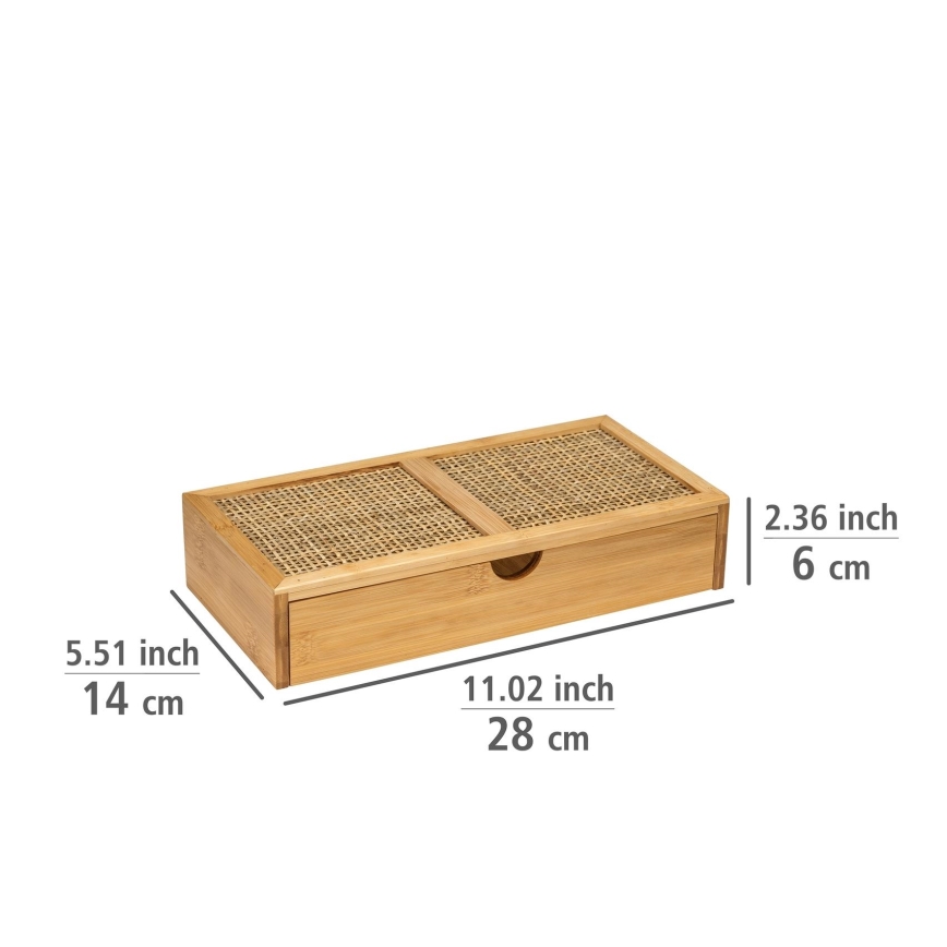 WENKO 25603100 – ALLEGRE korraldaja 28 x 14 cm, pruun