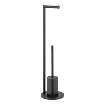 WENKO 25675100 - WC-komplekt FERLA 18x69,5 cm must
