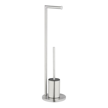 WENKO 25676100 - WC-komplekt FERLA 18x69,5 cm roostevaba teras/satiinviimistlus