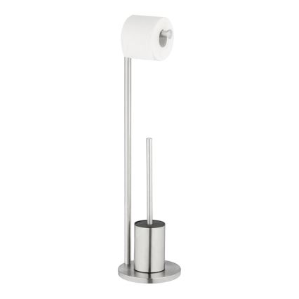 WENKO 25676100 - WC-komplekt FERLA 18x69,5 cm roostevaba teras/satiinviimistlus