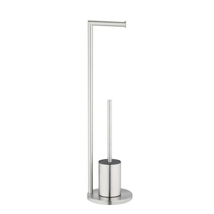 WENKO 25676100 - WC-komplekt FERLA 18x69,5 cm roostevaba teras/satiinviimistlus