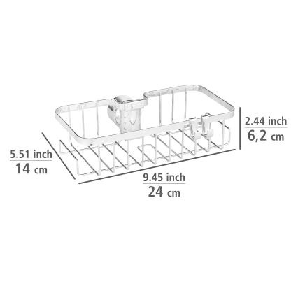 WENKO 25678100 - Korv FLORESTA 24x14 cm hõbedane
